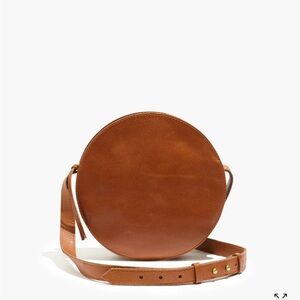 Madewell Circle Crossbody Purse Brown Leather